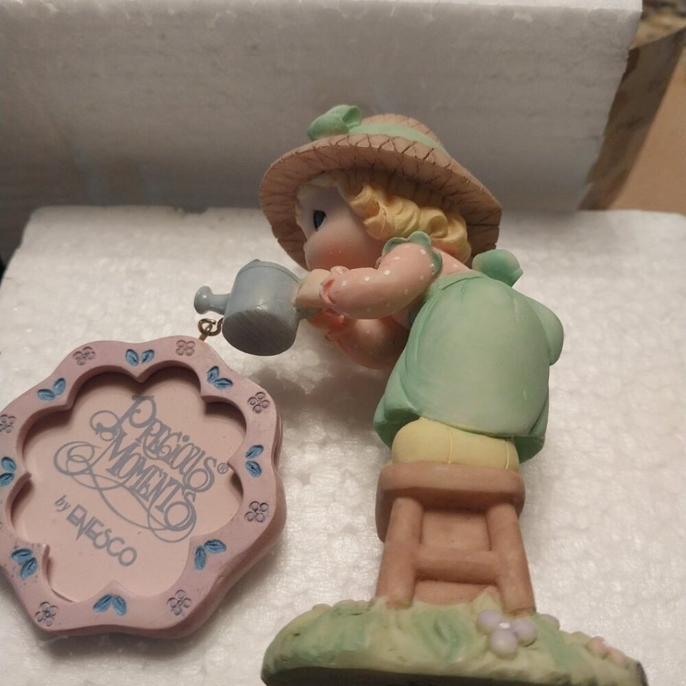 Precious Moments water can with picture holder